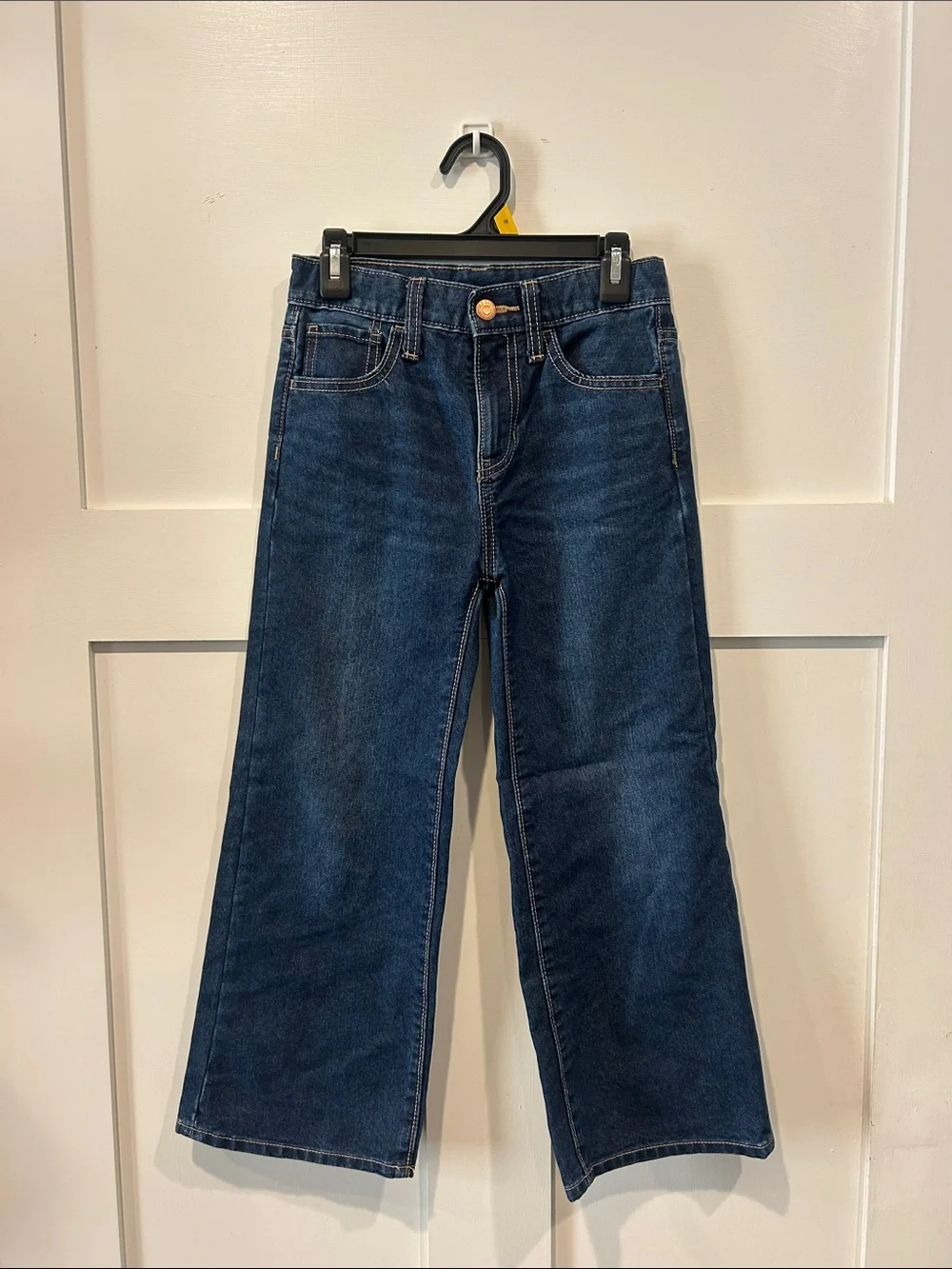 Dark Blue Wide-Leg Girl’s Jeans
